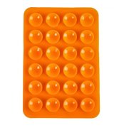 Тримач-присоска двостороння для телефону Double Side Silicone 80*55 мм Orange