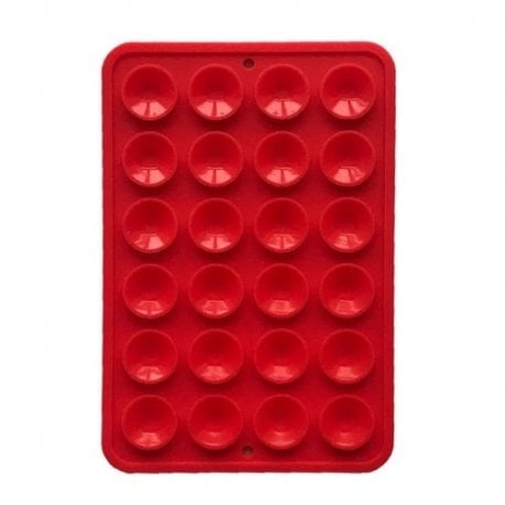 Тримач-присоска двостороння для телефону Double Side Silicone 80*55 мм Red