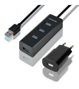 USB-хаб Axagon HUE-S2BP Black
