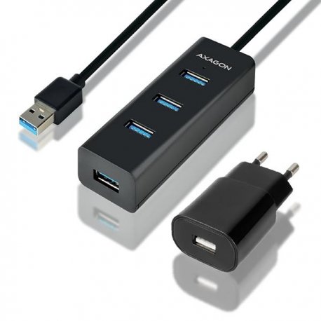 USB-хаб Axagon HUE-S2BP Black