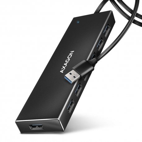 USB-хаб Axagon HUE-F7A Black