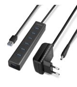 USB-хаб Axagon HUE-SA7BP Black