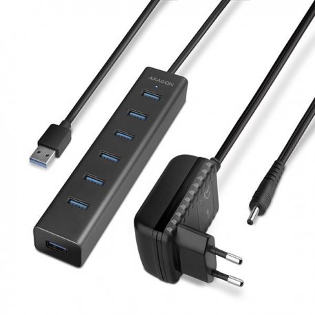 USB-хаб Axagon HUE-SA7BP Black