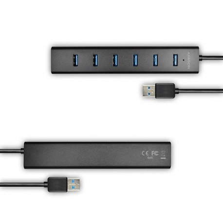 USB-хаб Axagon HUE-SA7BP Black