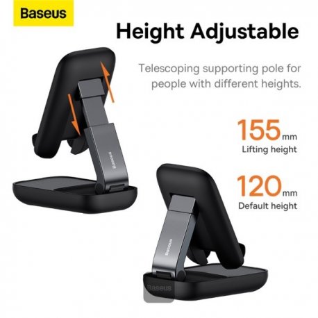 Підставка для телефону Baseus Seashell Series Black (B10551500111-00)