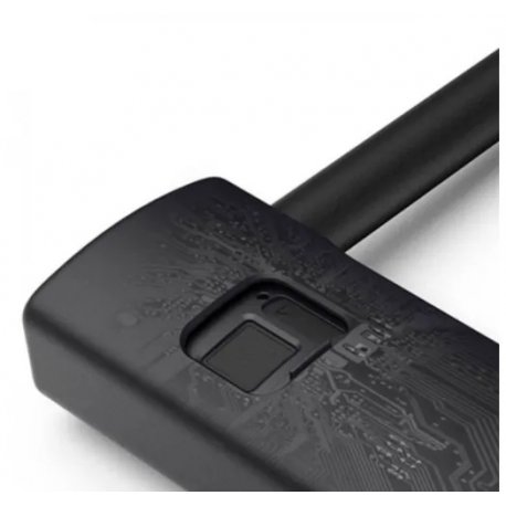 Велосамок Areox intelligent fingerprint U-lock short Black
