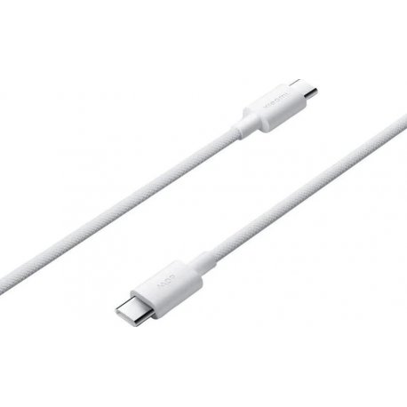 Кабель Xiaomi Braided Type-C to Type-C 60W 3A (1m) White (BHR0878GL)