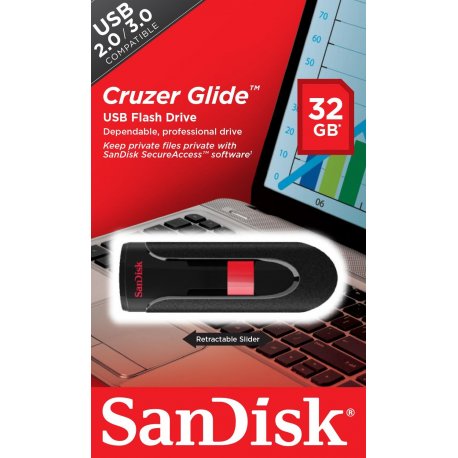 Флеш накопитель SanDisk Cruzer Glide 32GB USB2.0 (SDCZ60-032G-B35)