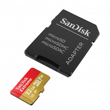 Карта пам'ятi SanDisk Extreme MicroSDXC 32GB + Adapter (SDSQXAF-032G-GN6MA)