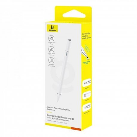 Стилус Baseus Smooth Writing III 3-in-1 White (P80080804213-00)