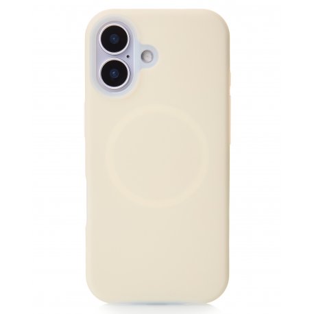 Чохол Liquid Silicone Full для iPhone 17 with MagSafe Cream