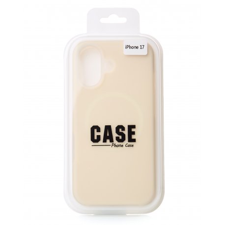 Чохол Liquid Silicone Full для iPhone 17 with MagSafe Cream