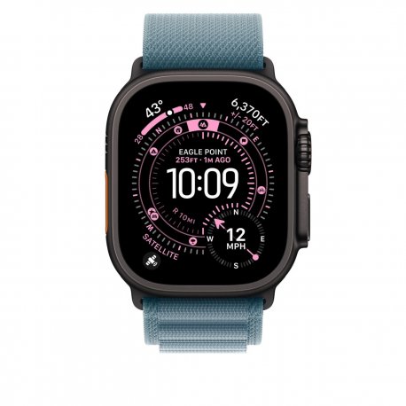 Ремешок Apple для Apple Watch 49mm Alpine Loop Light Blue Black Titanium Finish (MG9L4)