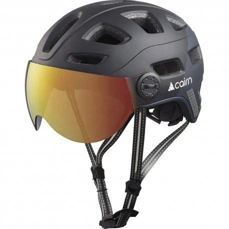 Шолом Cairn Quartz Visor LED USB Black 52-58 (0300390-0206)