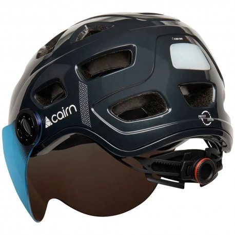 Шолом Cairn Quartz Visor LED USBShiny Shadow 52-58 (0300390-54)
