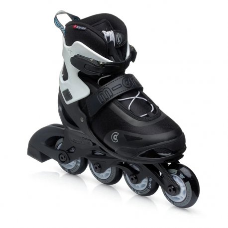 Роликовые коньки Micro Joy размер 25-28 Black White (MIS-JOY-BK-WH)