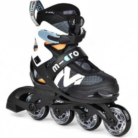 Роликовые коньки Micro New Shaper размер 29-32 Black White (MIS-NS3-BK)