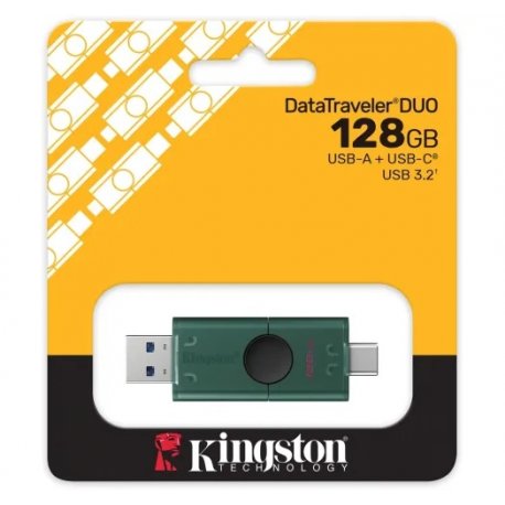 Флеш накопитель Kingston DT DuoG2 128GB USB 3.2 (DTDEG2/128GB)