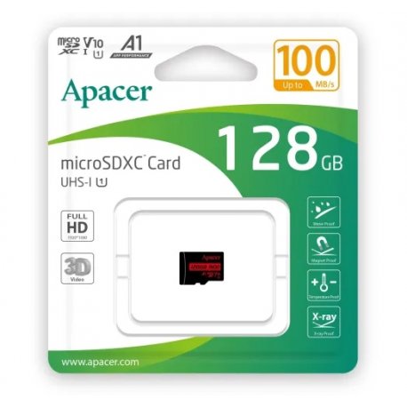 Карта памяти Apacer UHS-I MicroSDXC 128GB (AP128GMCSX10UB-RA)
