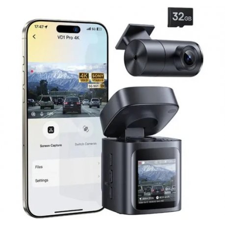 Видеорегистратор Baseus PrimeTrip VD1 Pro Dash Cam 4K+1080p Cosmin Black (C0119800)