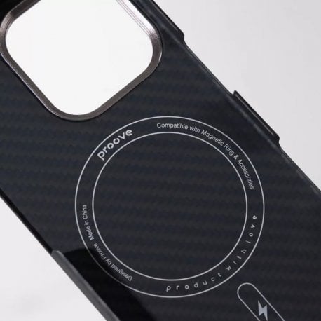Чехол Proove Carbon Slim для iPhone 13 Pro Max With MagSafe Onyx (PCCSIP13P060)