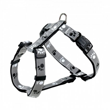 Шлея для собак Trixie Silver Reflect со светоотражателем 49-65 см Grey (12232)