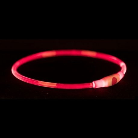 Нашийник для собак Trixie Flash Light Ring USB 40 см Red (12662)