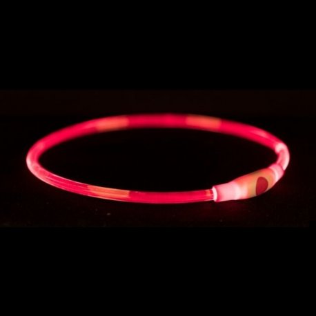 Ошейник для собак Trixie Flash Light Ring USB 40 см Red (12662)