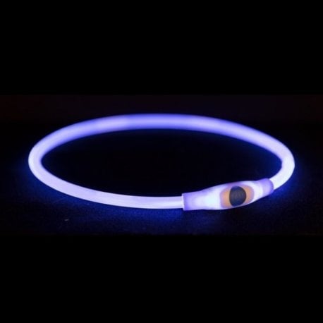 Ошейник для собак Trixie Flash Light Ring USB 40 см Blue (12664)