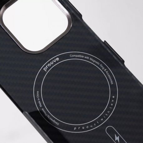 Чехол Proove Carbon Slim MagSafe для IPhone 15 Pro Nightfall (PCCSIP15P051)