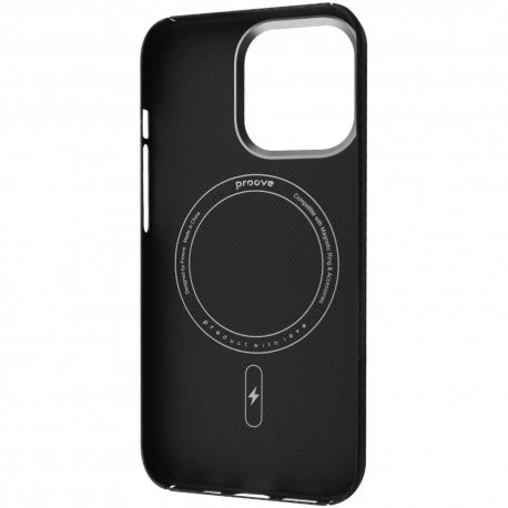 Чехол Proove Carbon Slim MagSafe для IPhone 15 Pro Max Full Black (PCCSIP15PM02)