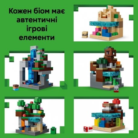 Конструктор LEGO Minecraft Мінібіоми (21589)