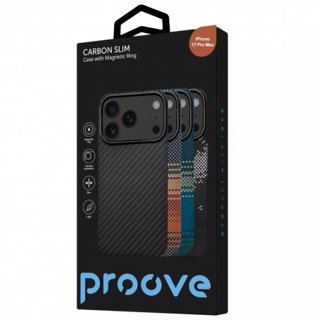 Чехол Proove Carbon Slim MagSafe для IPhone 17 Pro Max Orange (PCCSIP17PM10)