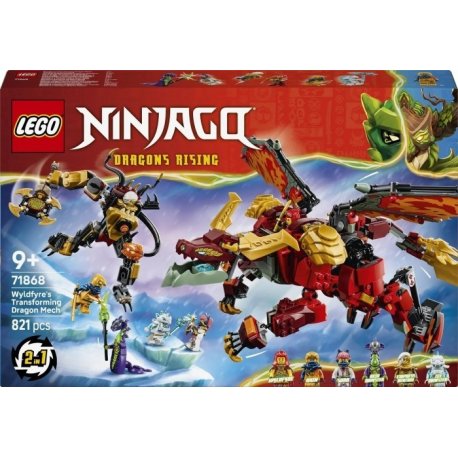 Конструктор LEGO Ninjago Дракон-трансформер Вайлдфаєр (71868)