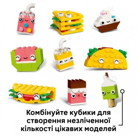 Конструктор LEGO Classic Творческие друзья с едой (11039)