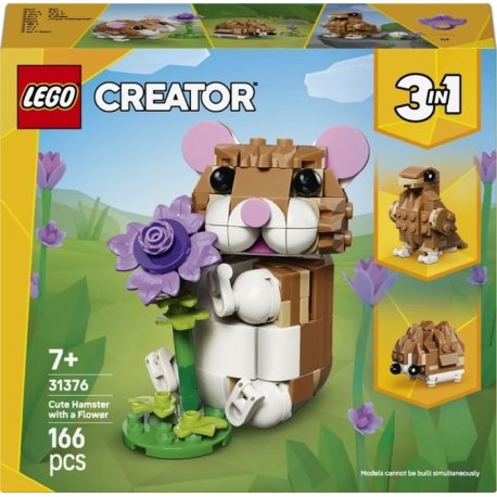 Конструктор LEGO Creator Чарівний хом'як з квіткою (31376)