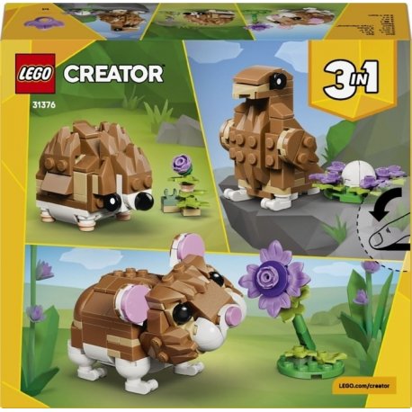 Конструктор LEGO Creator Чарівний хом'як з квіткою (31376)