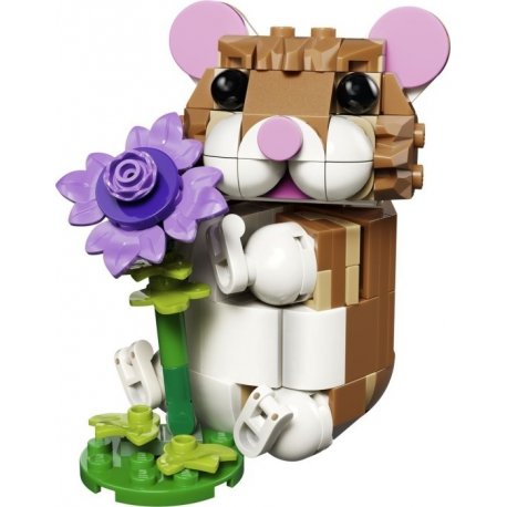 Конструктор LEGO Creator Очаровательный хомяк с цветком (31376)
