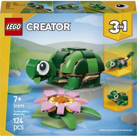 Конструктор LEGO Creator Черепаха с цветком водяной лилии (31377)