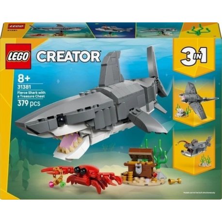 Конструктор LEGO Creator Лютая акула со сундуком сокровищ (31381)