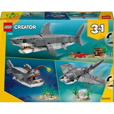 Конструктор LEGO Creator Лютая акула со сундуком сокровищ (31381)