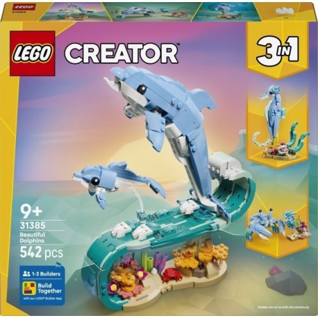 Конструктор LEGO Creator Морські тварини: красиві дельфіни (31385)