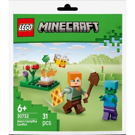 Конструктор LEGO Minecraft Конфликт у костра Алекса (30732)