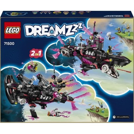 Конструктор LEGO DREAMZzz Страхітливий підводний човен «Акула» (71500)