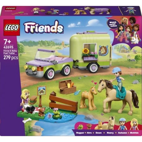 Конструктор LEGO Friends Причіп для коня й лошати (42695)