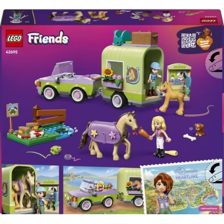 Конструктор LEGO Friends Причіп для коня й лошати (42695)