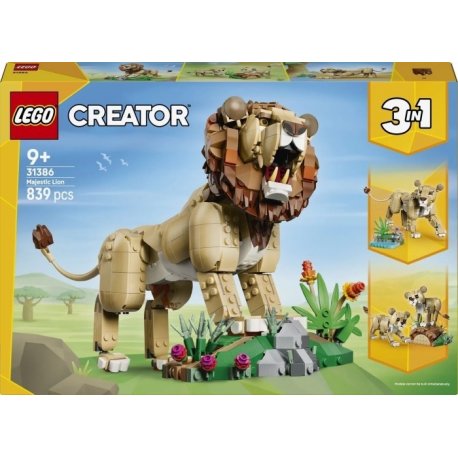 Конструктор LEGO Creator Дикі тварини: Величний лев (31386)