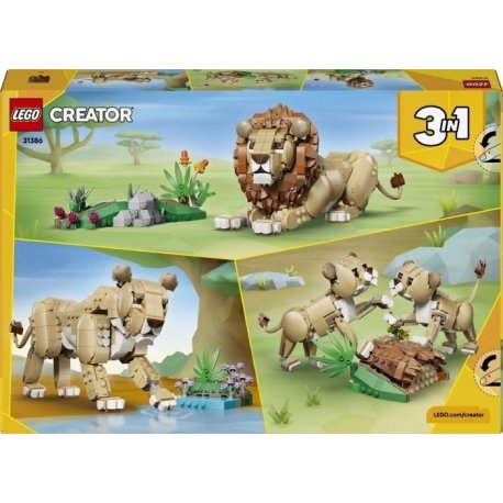 Конструктор LEGO Creator Дикі тварини: Величний лев (31386)