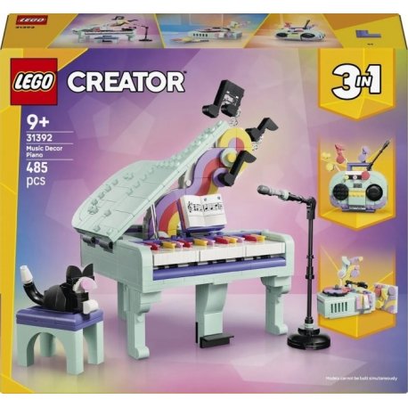 Конструктор LEGO Creator Музыкальный декор «Фортепиано с котом» (31392)