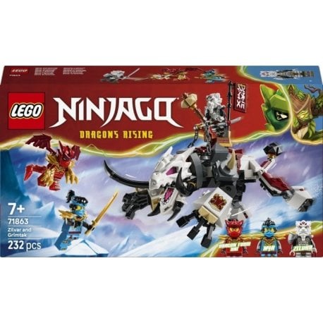 Конструктор LEGO Ninjago Зильвар и дракон Гримтак (71863)